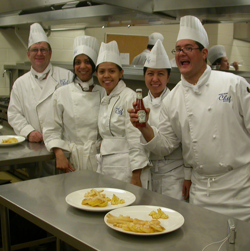 Blair Batty at George Brown College cooking school