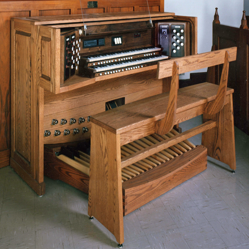 Blair Batty built 2 manual English drawknob console