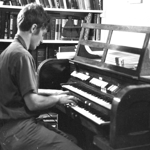 Blair Batty, age 17, homebuilt organ